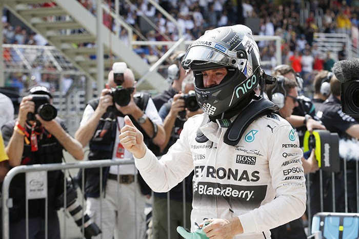 F1: Rosberg extends pole streak at Brazilian GP