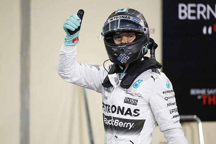 F1: Rosberg takes sixth consecutive F1 pole