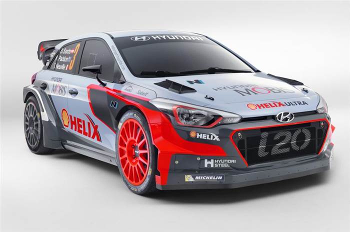 Hyundai unveils new i20 WRC rally car