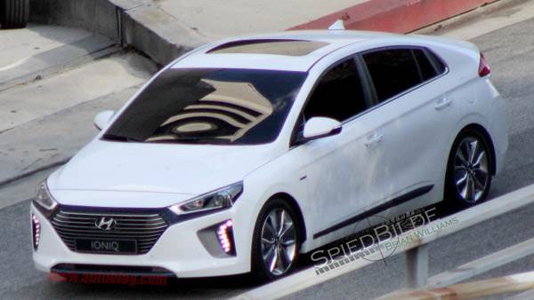 Hyundai Ioniq seen undisguised ahead of official debut
