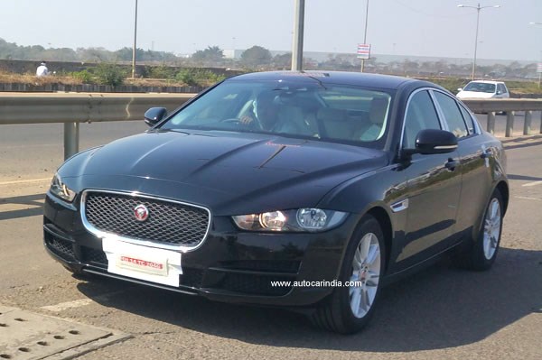 Jaguar XE spied in India ahead of Auto Expo 2016 launch
