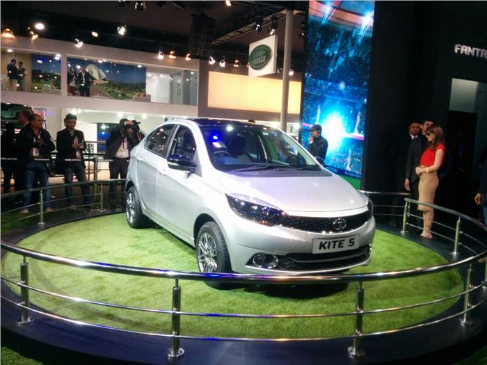 Tata Kite 5 compact sedan unveiled at Auto Expo 2016