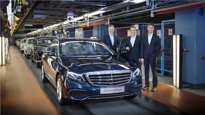Mercedes-Benz produces first new E-Class