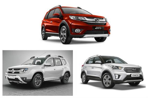 Honda BR-V, Renault Duster and Hyundai Creta: Specifications comparison