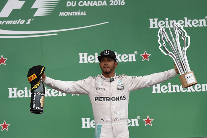 F1: Hamilton wins Canadian GP to close on Rosberg