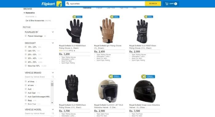 Royal Enfield gear and accessories now available on Flipkart