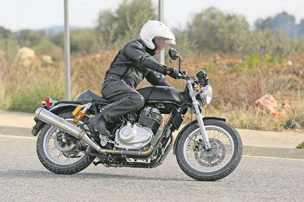 Royal Enfield parallel-twin bike spied testing