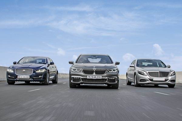 BMW 7-series vs Jaguar XJ vs Mercedes-Benz S-class comparison