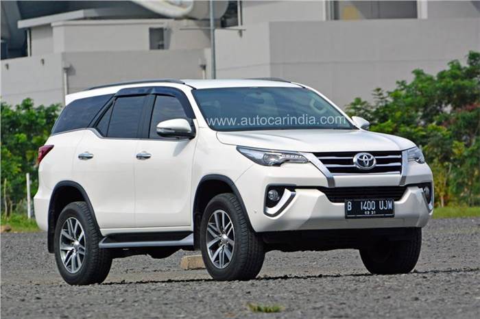 New Toyota Fortuner spied in India