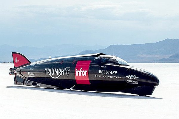 Infor Rocket Streamliner sets new Triumph land speed record