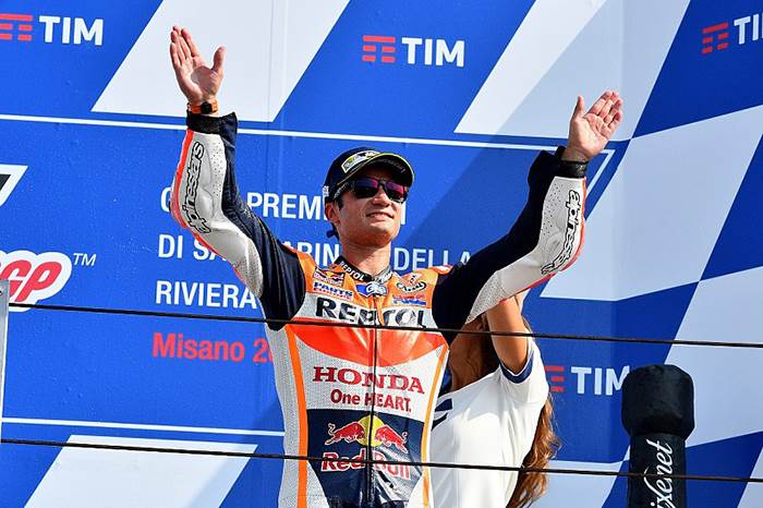 MotoGP: Pedrosa charges through to beat Rossi at home