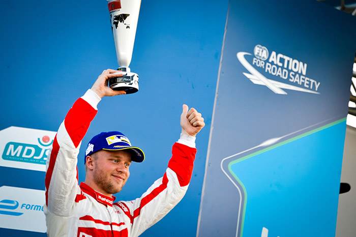 FE: Mahindra on the podium after maiden pole position