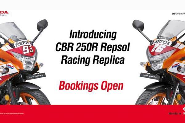Honda launches new limited-edition Repsol Racing Replica CBR 250R
