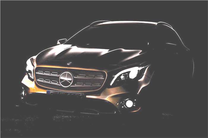 Mercedes GLA facelift teased ahead of Detroit debut
