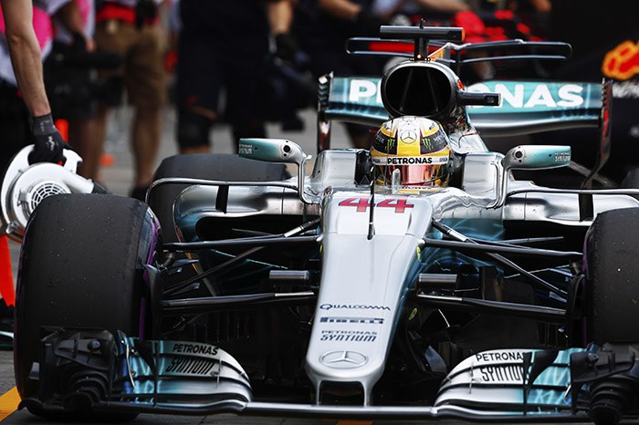 F1 2017: Hamilton leads Mercedes 1-2 in opening session