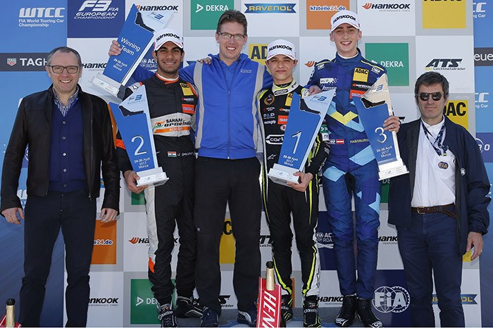 Landmark F3 podium for Jehan Daruvala