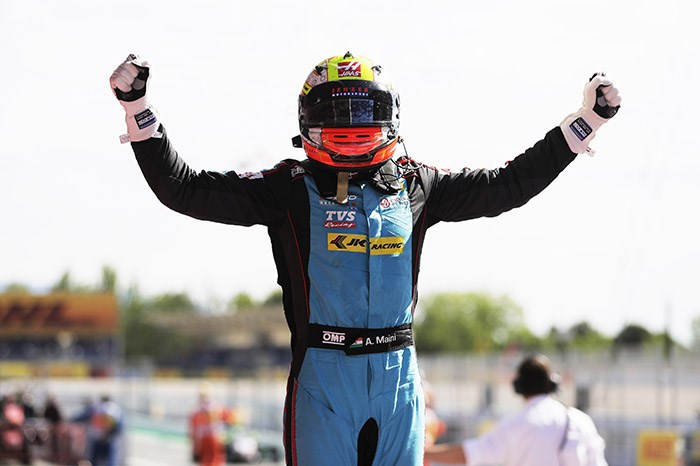 Arjun Maini takes maiden GP3 win at Barcelona