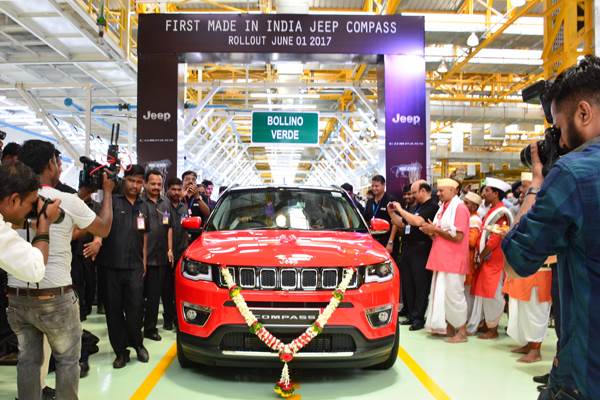 Made-in-India Jeep Compass rolls out