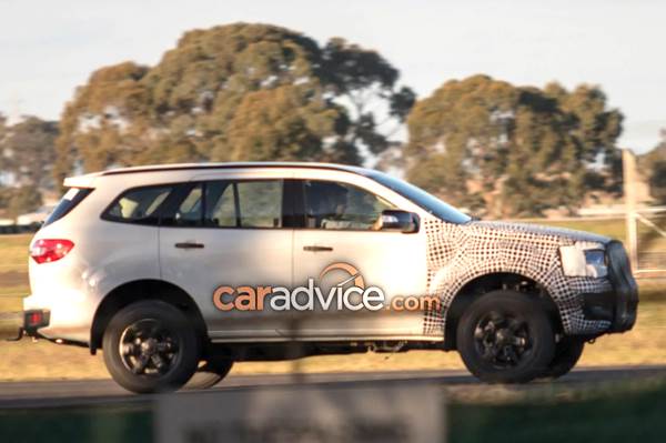 Ford Endeavour facelift spied in Australia
