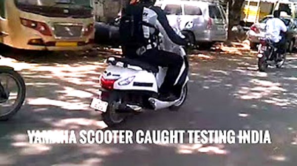 New Yamaha scooter spied in Chennai