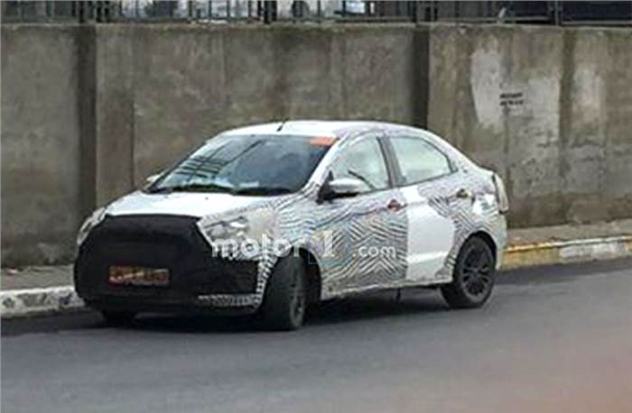 Ford Aspire facelift spied