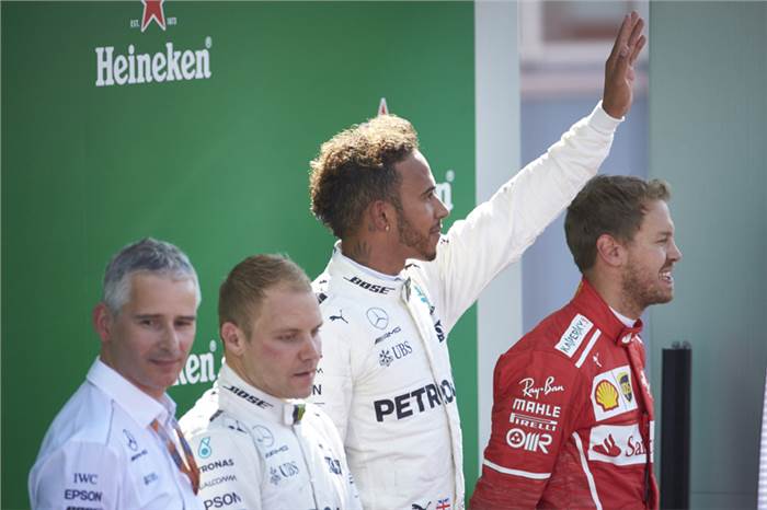 Italian GP: Hamilton leads dominant Mercedes 1-2
