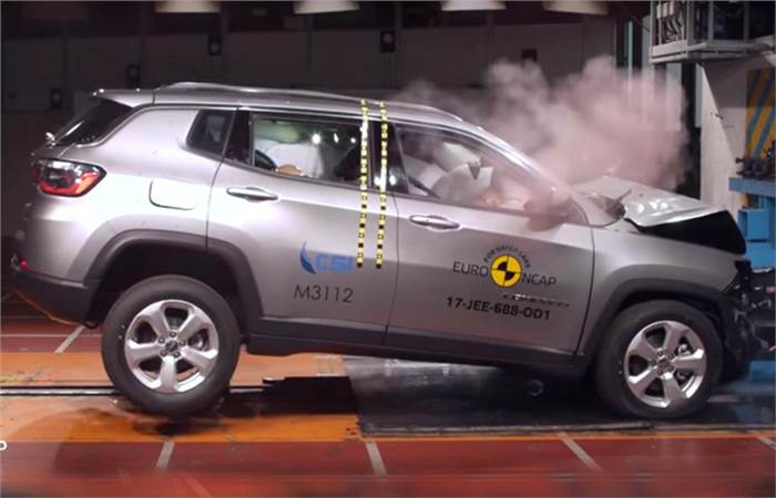 2017 Jeep Compass receives 5-star Euro NCAP safety rating