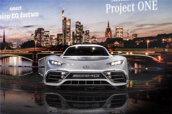 Mercedes-AMG Project One hypercar debuts with 1000hp at Frankfurt