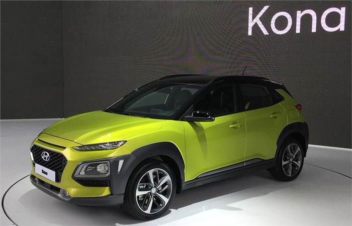 Hyundai Kona EV showcased at Frankfurt