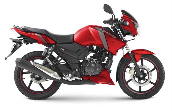 2017 TVS Apache Matte Red launched at Rs 77,865