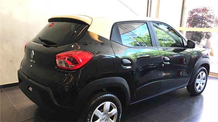 Renault Kwid with dual-tone roof revealed in Brazil