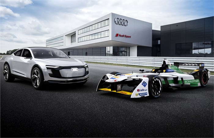 Audi E-Tron FE04 Formula E race car unveiled