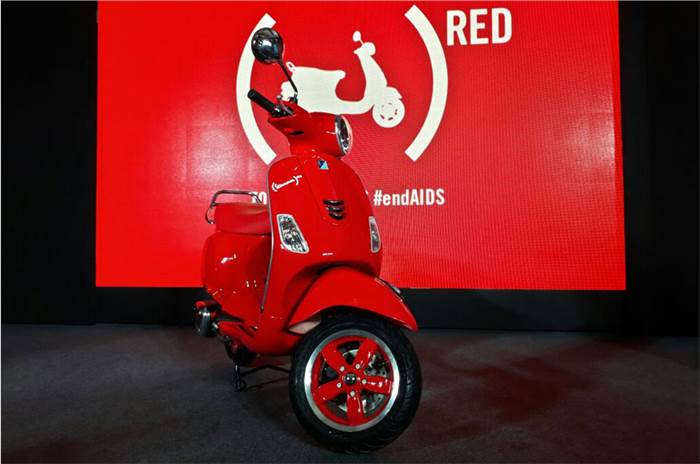 2017 Vespa Red launched at Rs 87,009