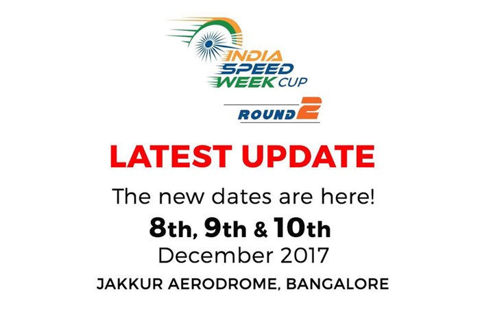 Round 2 of 2017 India Speed Week postponed