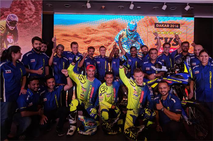 Sherco TVS announces rider squad for Dakar 2018