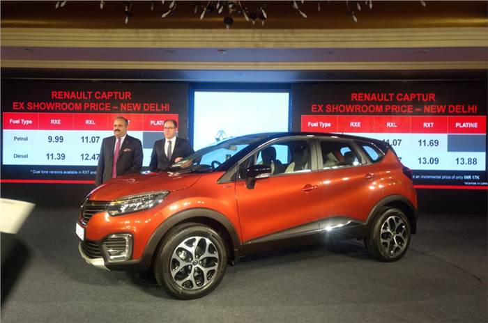2017 Renault Captur launched at Rs 9.99 lakh