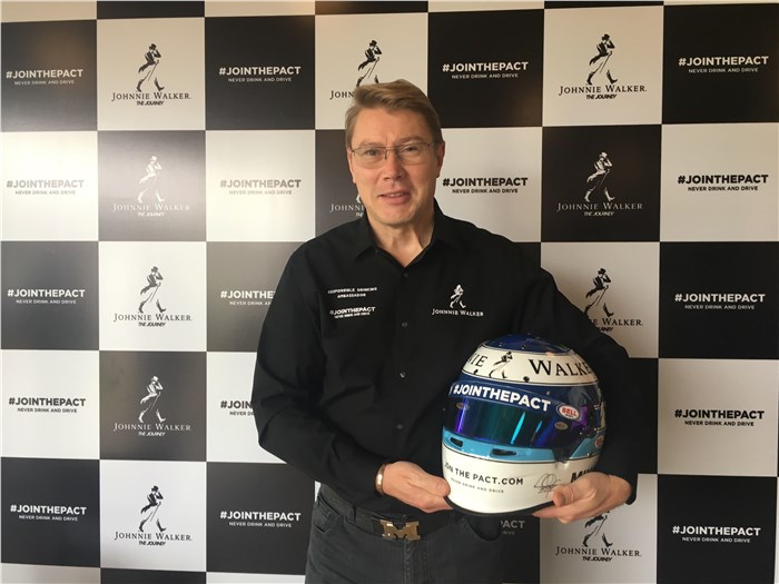 Mika Hakkinen in India to promote safe driving