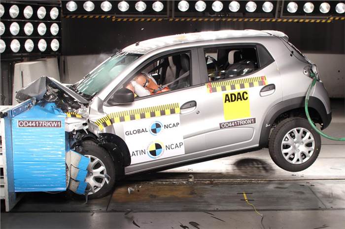 Brazil-spec Renault Kwid achieves three-star Latin NCAP rating