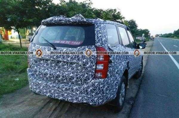 2018 Mahindra XUV500 facelift spied