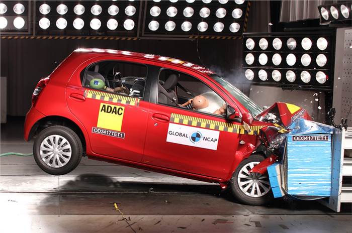 Made-in-India Etios gets four-star Global NCAP crash test rating