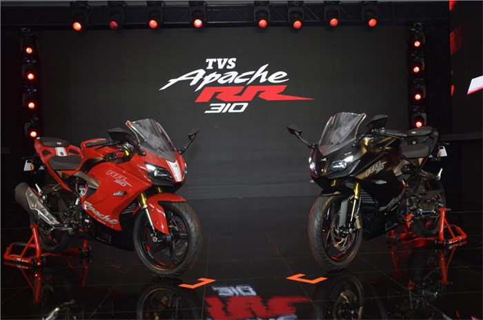 2018 TVS Apache RR 310 launched at Rs 2.05 lakh