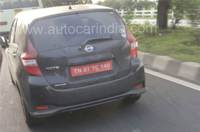 Nissan Note e-Power spied testing in India