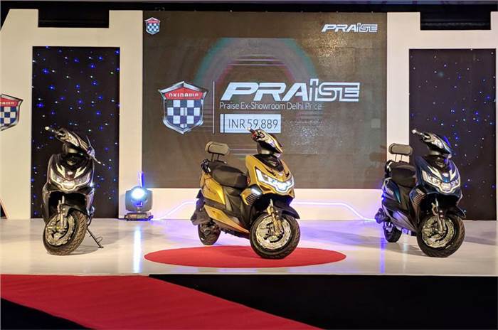 Okinawa Praise e-scooter launched at Rs 59,889
