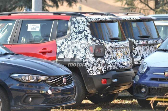 Jeep Renegade facelift spied for the first time