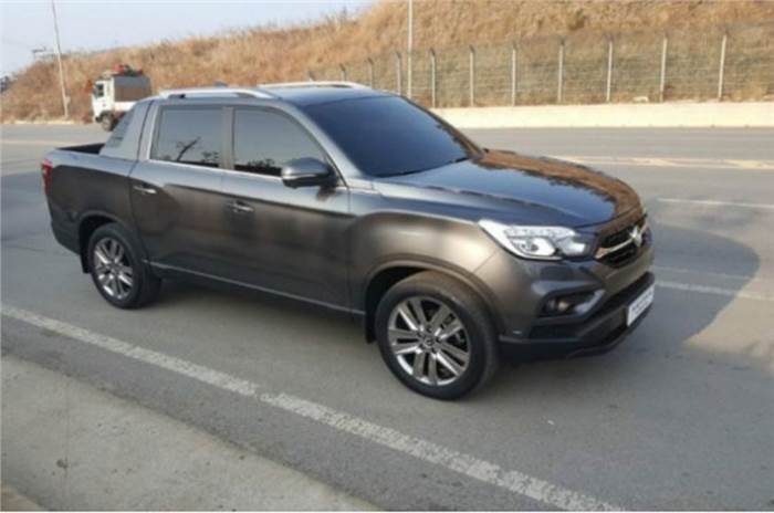 SsangYong Rexton Sports spied in South Korea
