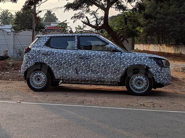 New Mahindra compact SUV spied