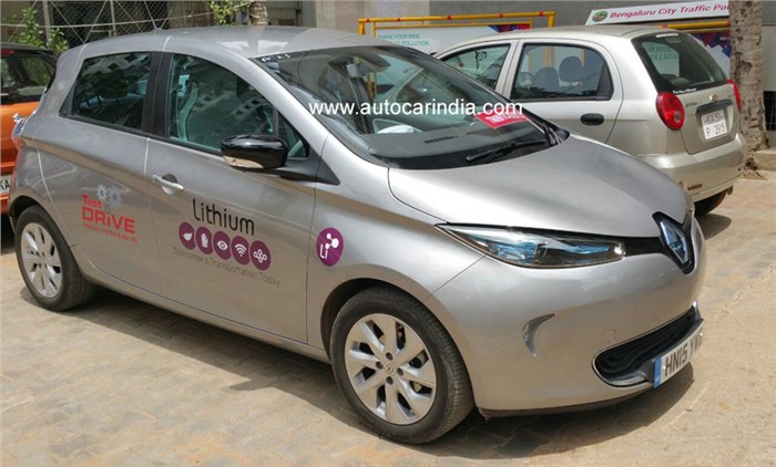 Renault Zoe EV spotted testing in India