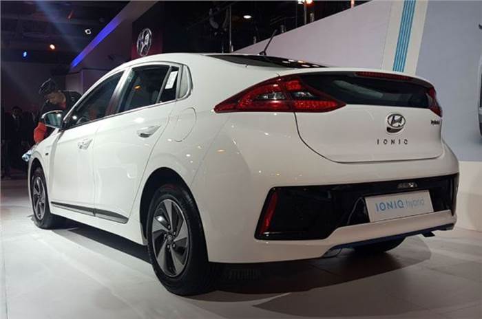 Hyundai Ioniq EV, Hybrid showcased at Auto Expo 2018
