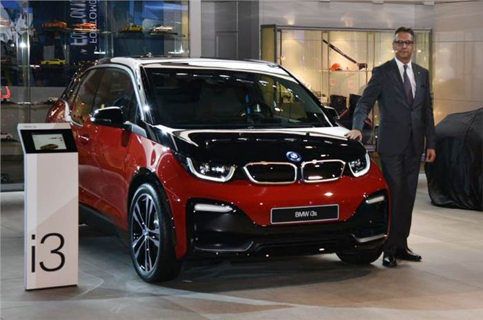 BMW i3S electric hatch showcased at Auto Expo 2018