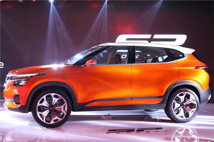 New Kia SP SUV concept unveiled at Auto Expo 2018